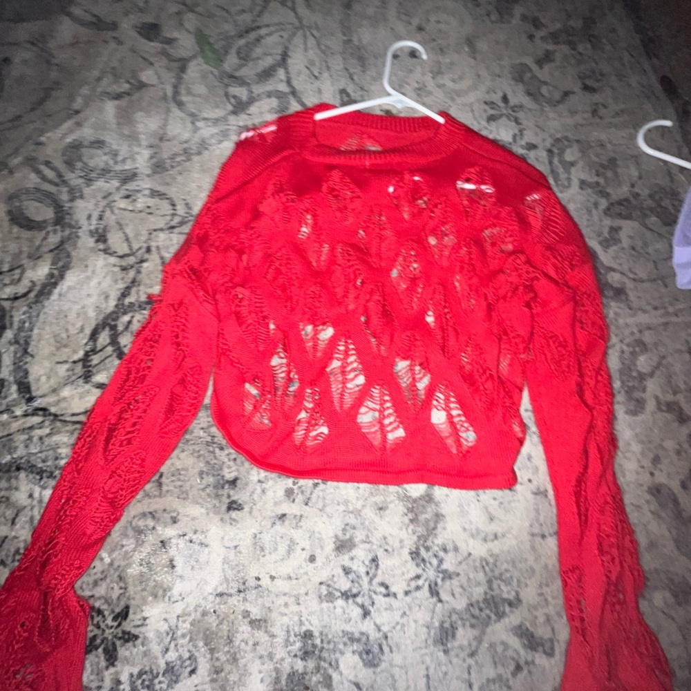 red crotched shirt